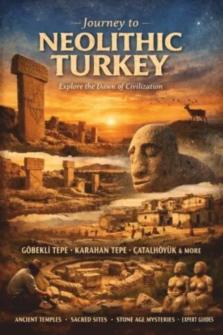 Neolithic Anatolia discovery tour poster featuring Göbeklitepe and ancient archaeological heritage of Turkey